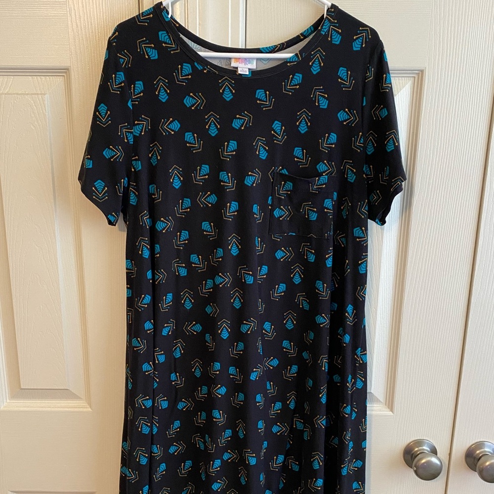 LuLaRoe Carly Dress, leggings material